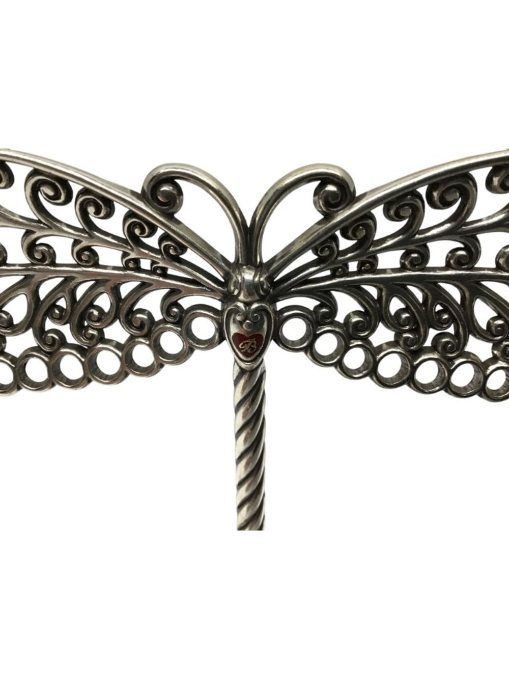 Brighton Filigree Butterfly Dragonfly Metal Jewelry Earring Holder Stand - Picture 2 of 9
